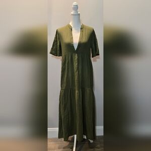 Anthropologie Kallie Cotton Maxi Dress